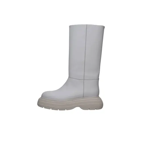 GIA BORGHINI Mid Calf Untouchable Boots Women's Gray