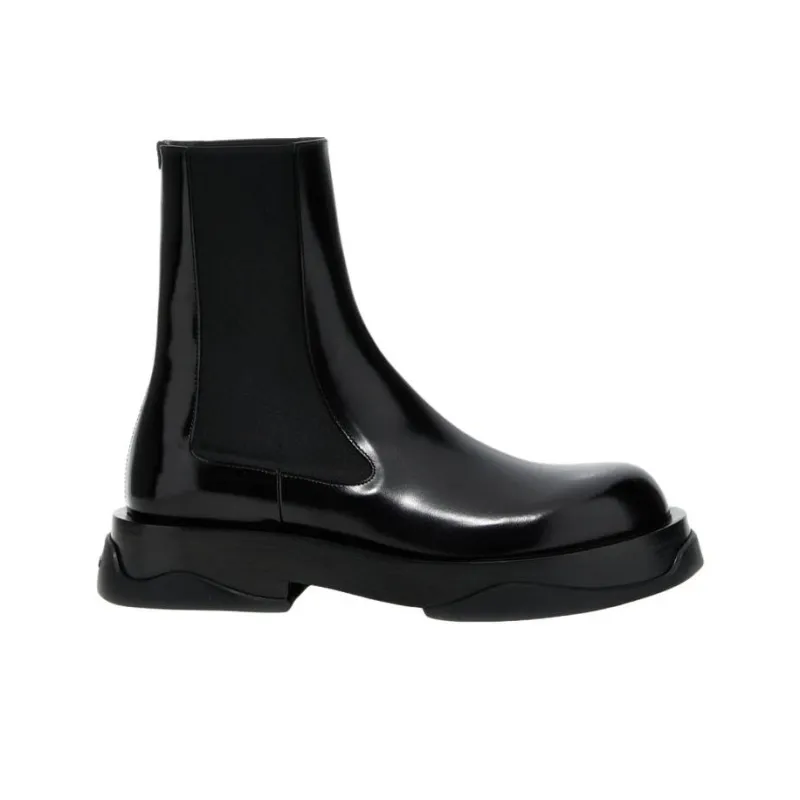 JIL SANDER Chunky Leather Chelsea Boots-1