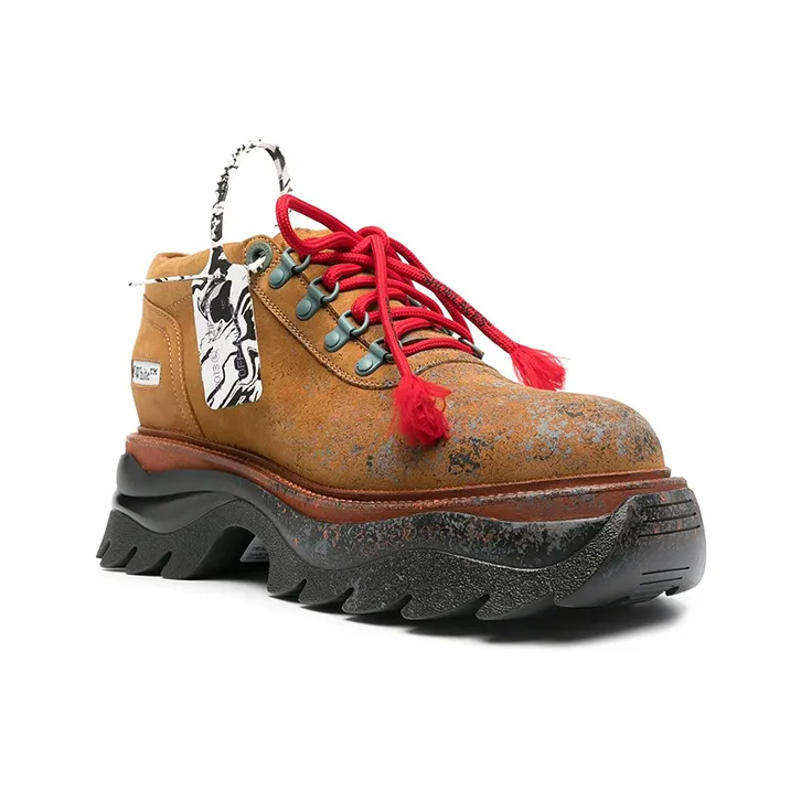 OFF WHITE Ankle Boots Men's Brown-1