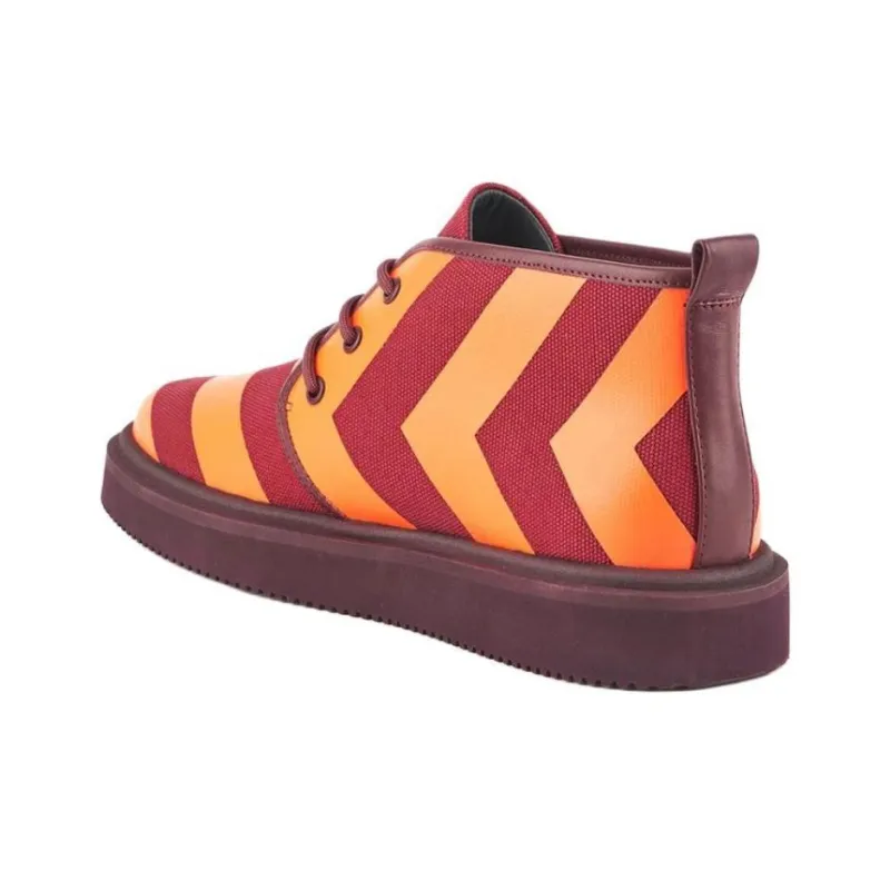 UNITED NUDE Un Geo Ankle Boots Men's Orange Red-3
