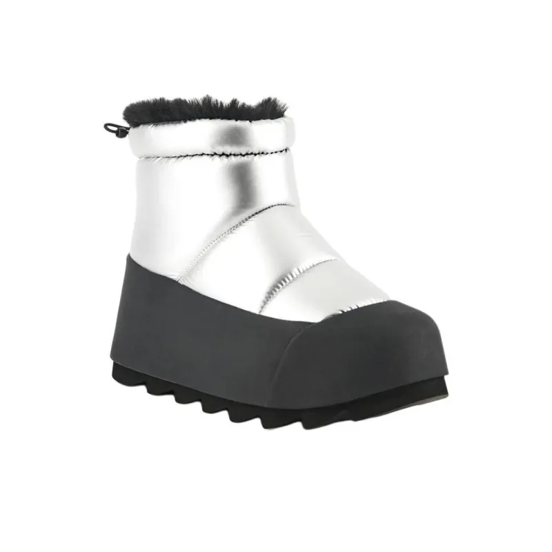 UNITED NUDE Polar Bootie II Ankle Boots 6cm Women's Silver-2