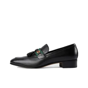GUCCI Interlocking Collection Block Heel Loafers 3.5cm Men's