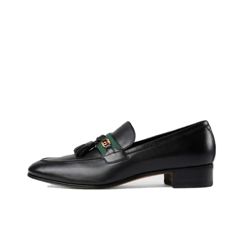 GUCCI Interlocking Collection Block Heel Loafers 3.5cm Men's-0