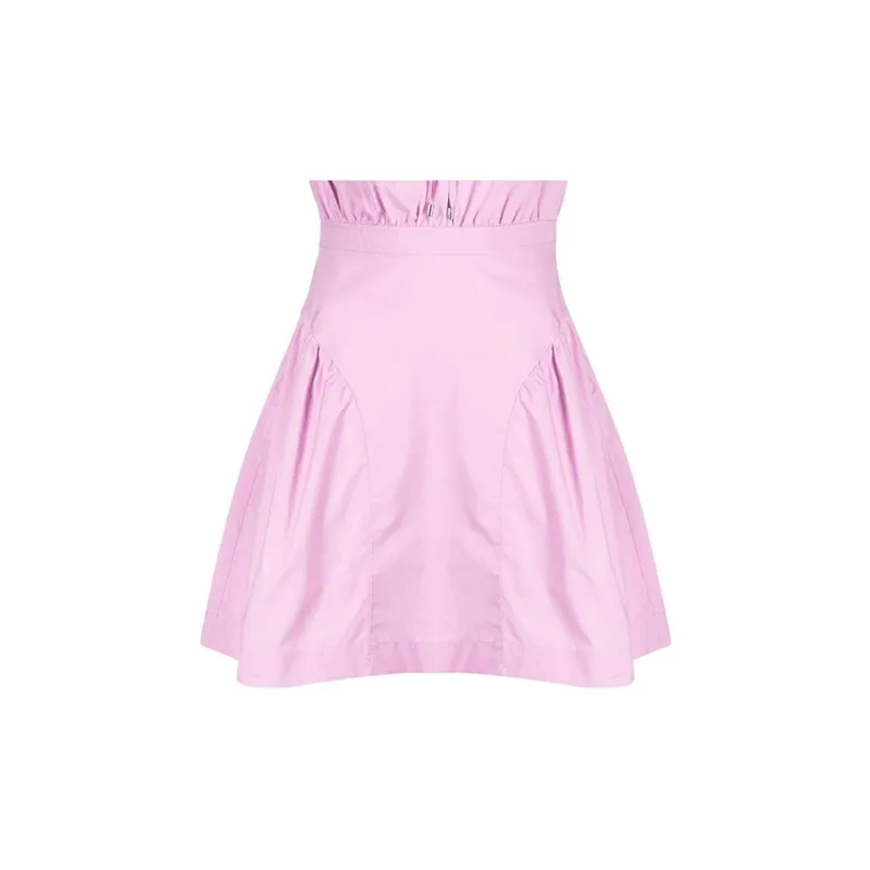 PINKO SS23 Short Sleeved Dress Women's Pink-4