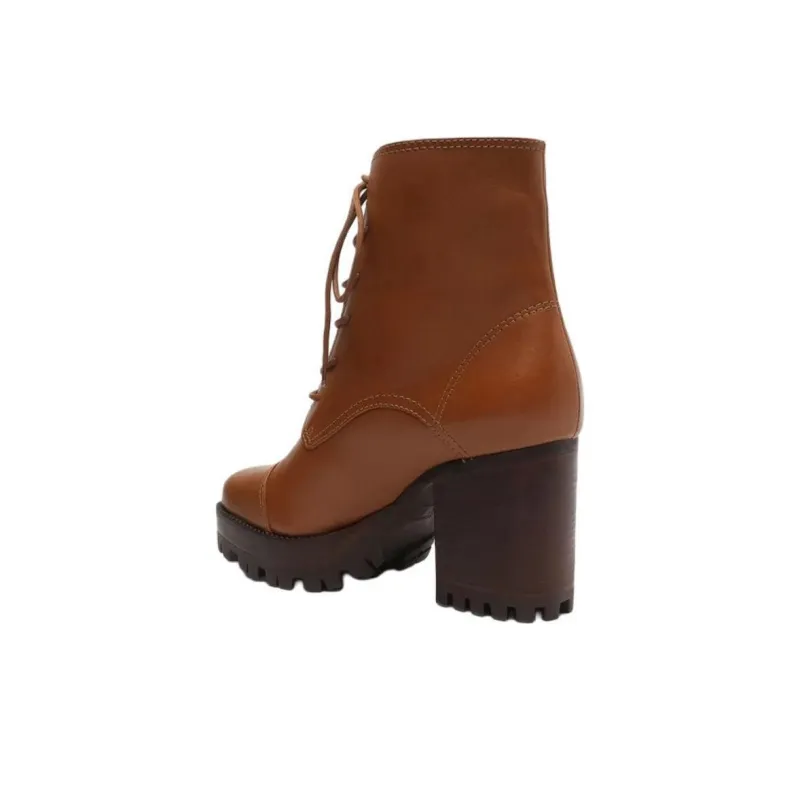 Schutz Jeannine Tratorado Ankle Boots 7cm Women's Brown-3
