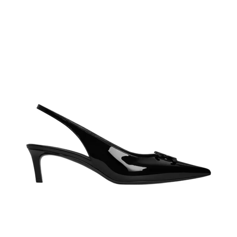 CELINE Slim Heel High Heels 5cm Women's Black-1