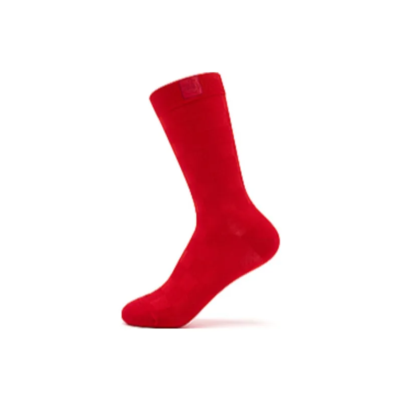 QIAODAN Mid Calf Socks Unisex 1 Pack Koi Fish Red-0