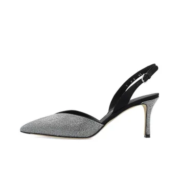 FERRAGAMO Crystal Embellished Slingback Pumps