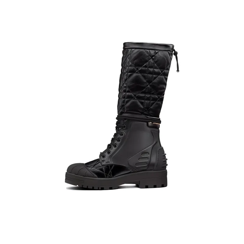 DIOR DiorIron Mid Calf Boots Women's Black-0