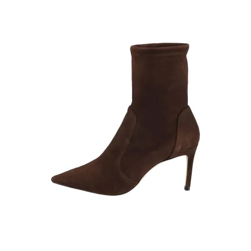 Stuart Weitzman/SW Ankle Boots 9.5cm Women's Dark Brown