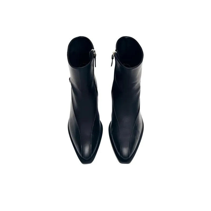 ALOHAS Ankle Boots 4cm Women's Black-4