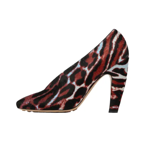 Bottega Veneta Canalazzo High Heels Women's Black Red