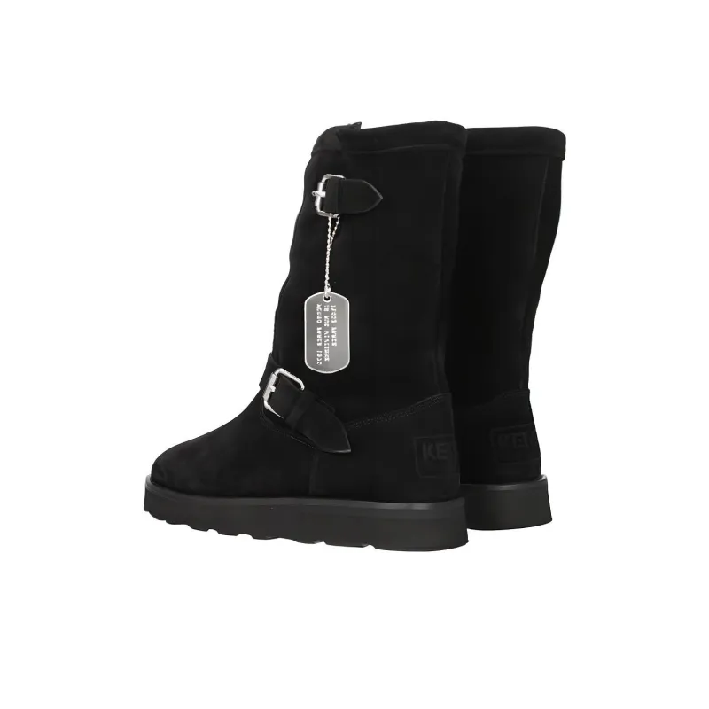 KENZO Buckle-detail Suede Boots-2