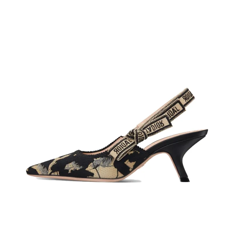DIOR J'Adior Slim Heel High Heels 6.5cm Women's Black Rice-0