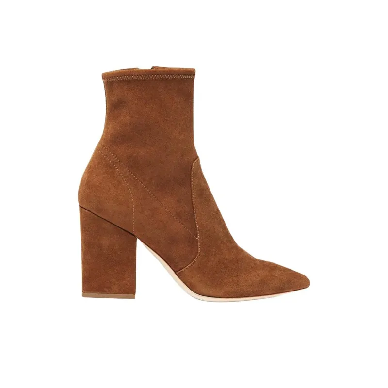 Loeffler Randall Ankle Boots 8.9cm Women's Brown-1