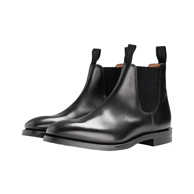 LOAKE Ankle Length Chelsea Boots Men's Black-1
