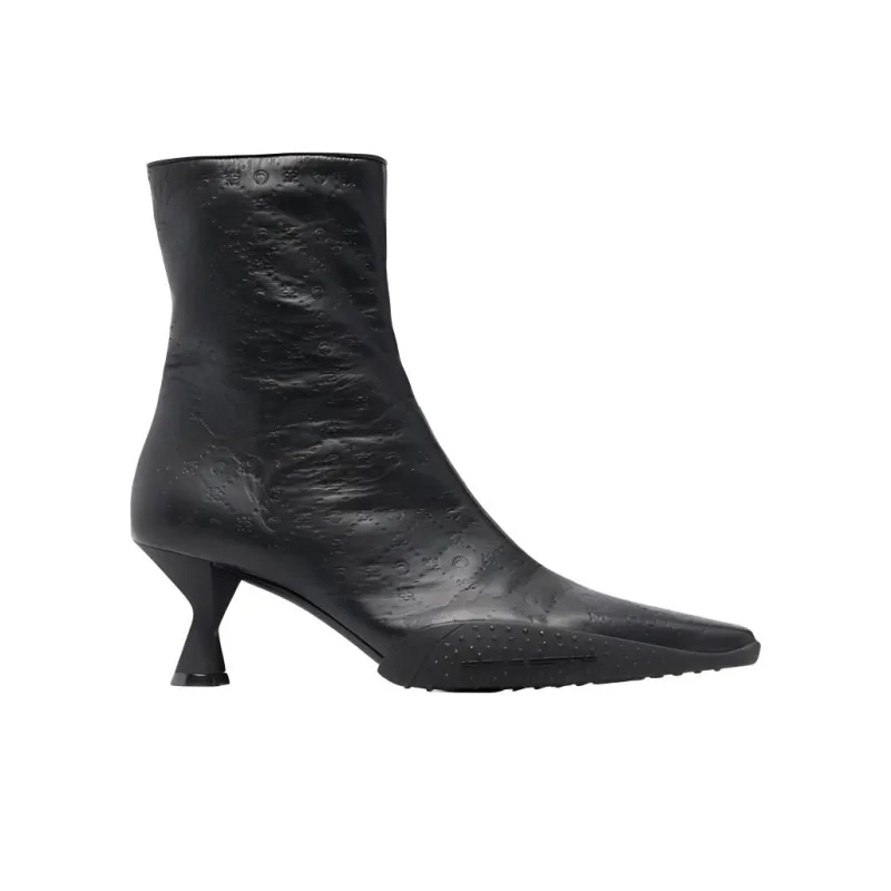 Marine Serre Leather Ankle Boots Women's-1