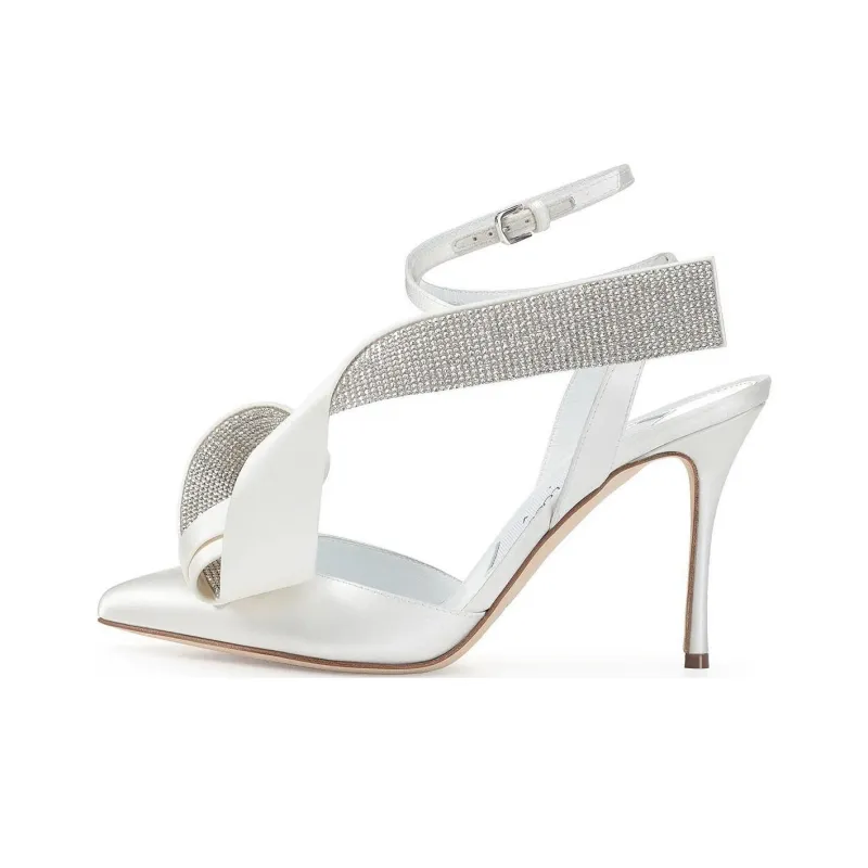 SERGIO ROSSI X Area Marquise 90mm Crystal-embellished Pumps-0