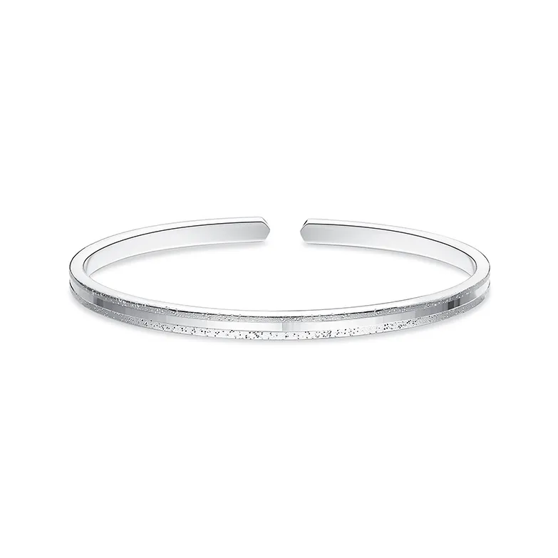 IDEAL 999 Fine Silver Bangles Women's-0