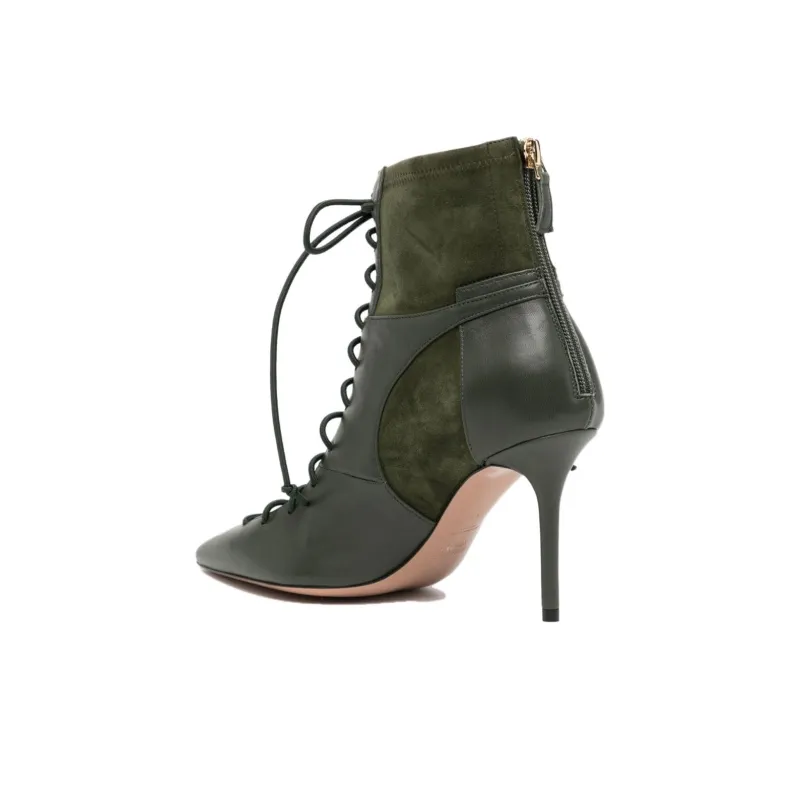 Malone Souliers Montana 85mm Panelled Lace-up Boots Women's-2
