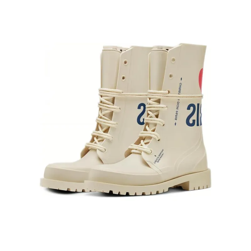 DIOR DiorCamp Ankle Boots Women's White-2