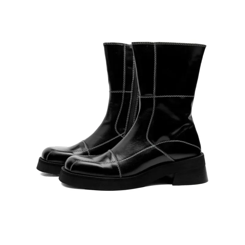 MIISTA Ankle Boots 6cm Women's Black-2