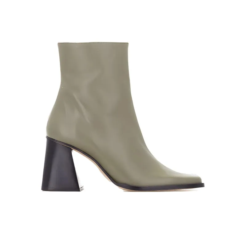 ALOHAS South 90mm Leather Ankle Boots-1