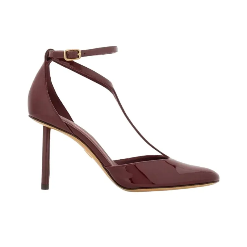 FERRAGAMO Slim Heel High Heels 9.5cm Women's Red-1