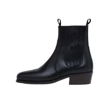 Lemaire Vestiaire Short Chelsea Boots 4.5cm Men's Black