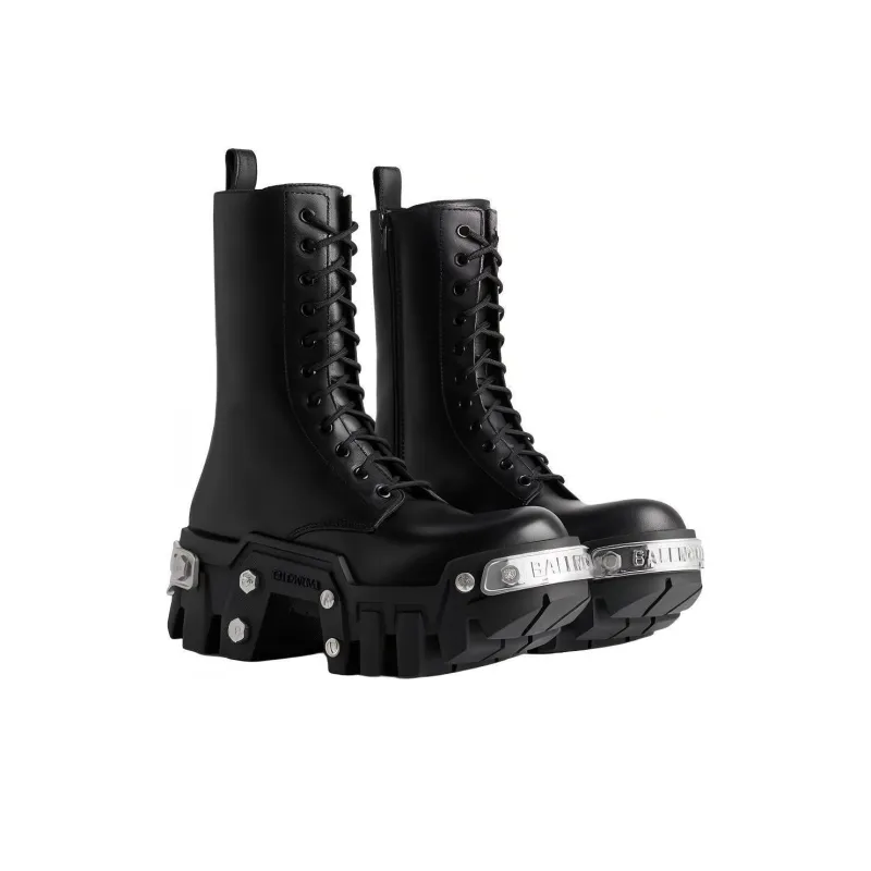 Balenciaga Bulldozer Platform Lace-up Boots-2