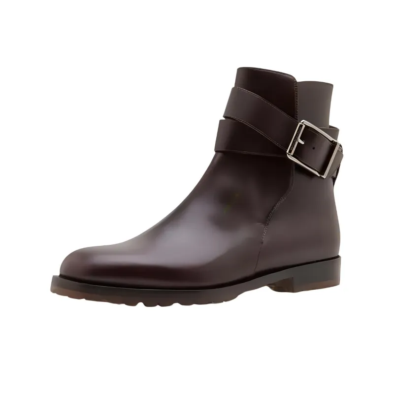 MANOLO BLAHNIK Buxton Ankle Boots Men's Brown-2