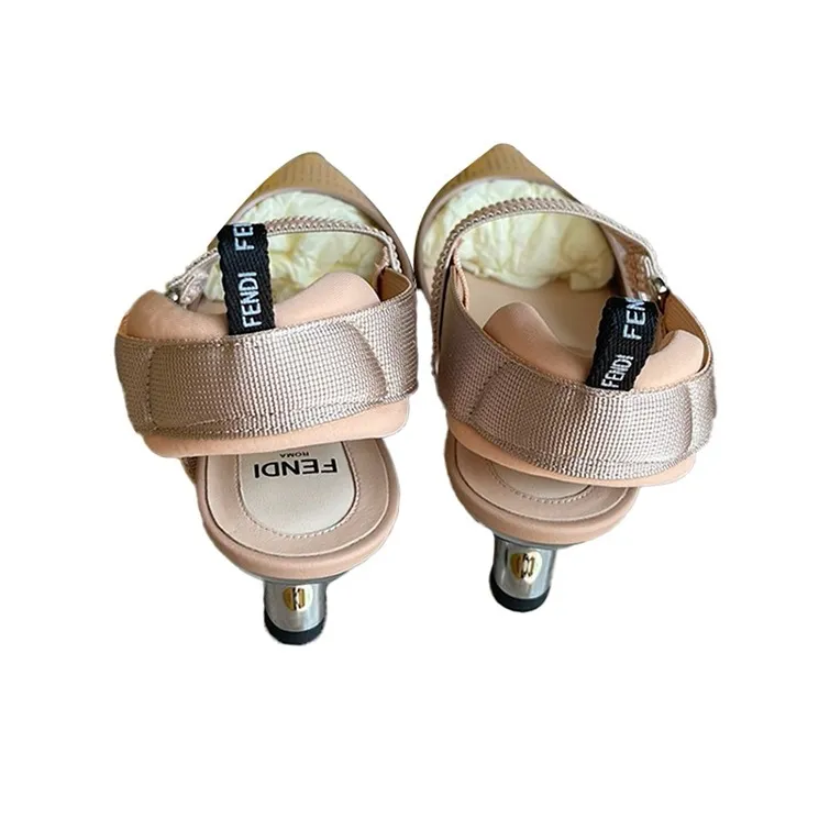 FENDI Colibri Irregular Heel High Heels Women's Pink-3