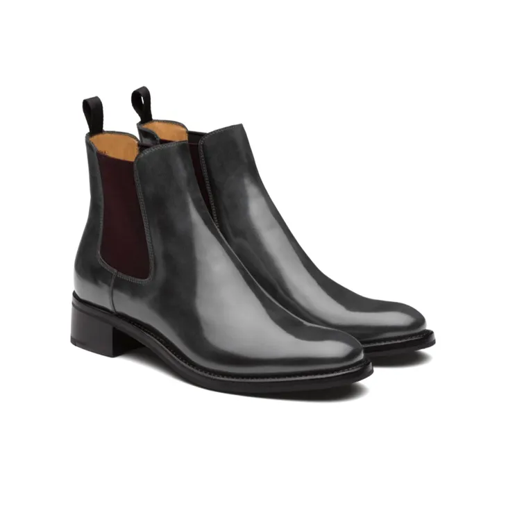 CHURCH'S Monmouth Ankle-Length Chelsea Boots Women's Asphalt-1
