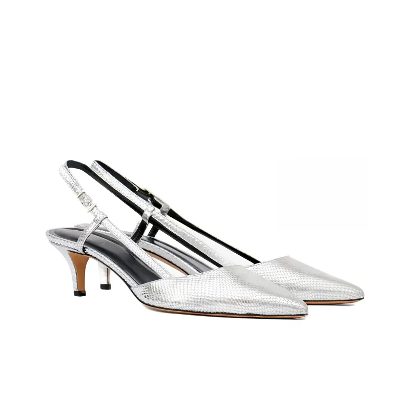 ISABEL MARANT Pilia 55mm Lizard-skin Leather Pumps-1