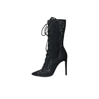 LONGCHAMP Ankle Boots Women's Black