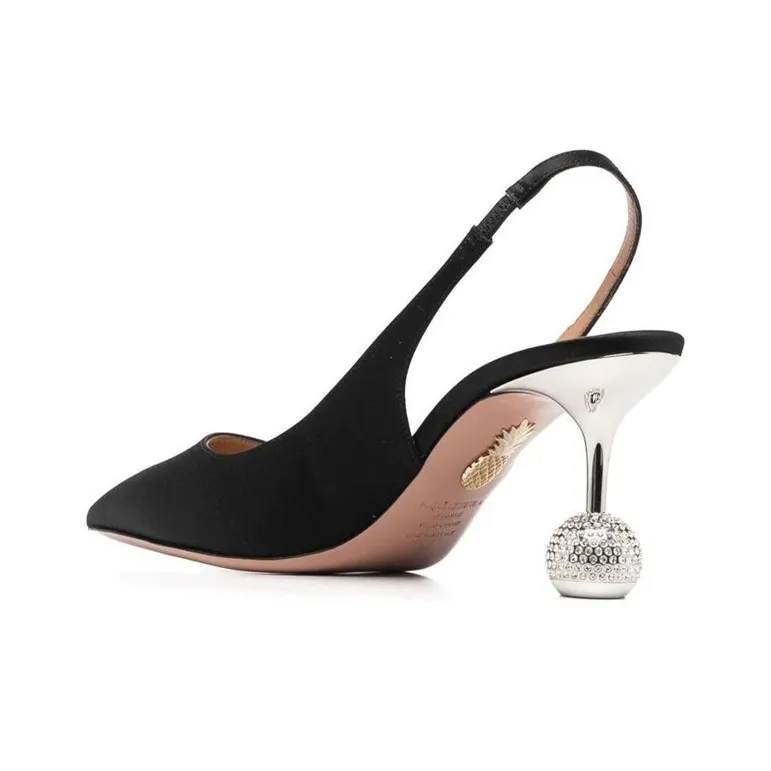 AQUAZZURA Nights 80mm Slingback Pumps-2