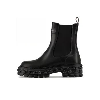 LOUIS VUITTON Record LV RECORD Short Chelsea Boots Women's Black