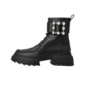 Roger Vivier Embellished Lace Up Boots Women's