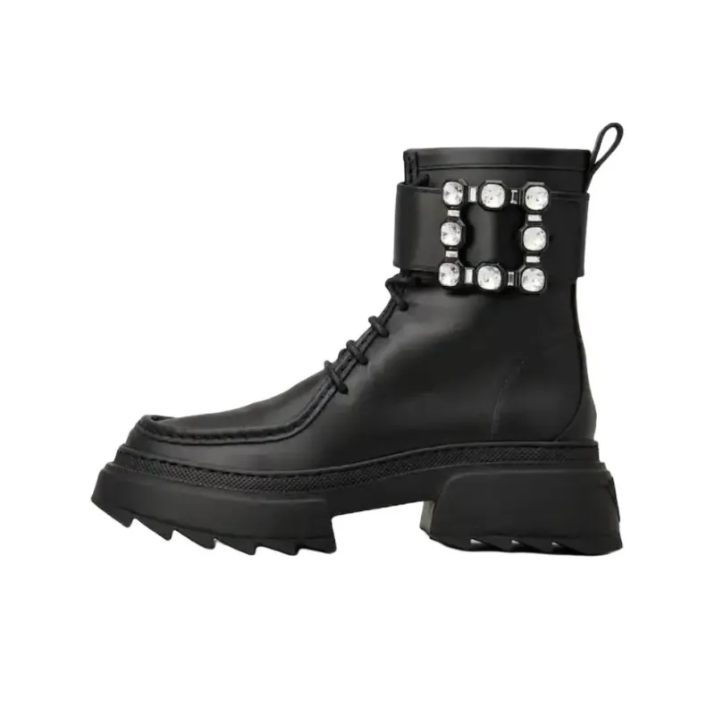 Roger Vivier Embellished Lace Up Boots Women's-0