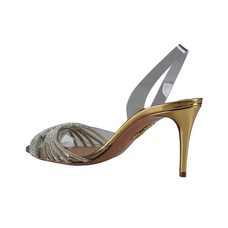 AQUAZZURA Slim Heel High Heels 7.5cm Women's Gray-3