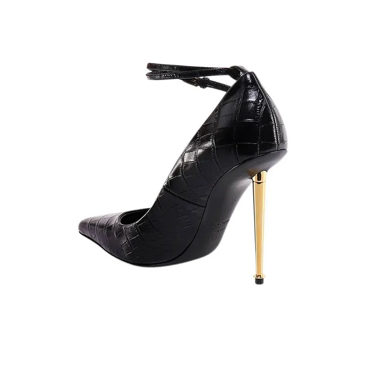 TOM FORD Slim Heel High Heels 11cm Women's Black-4