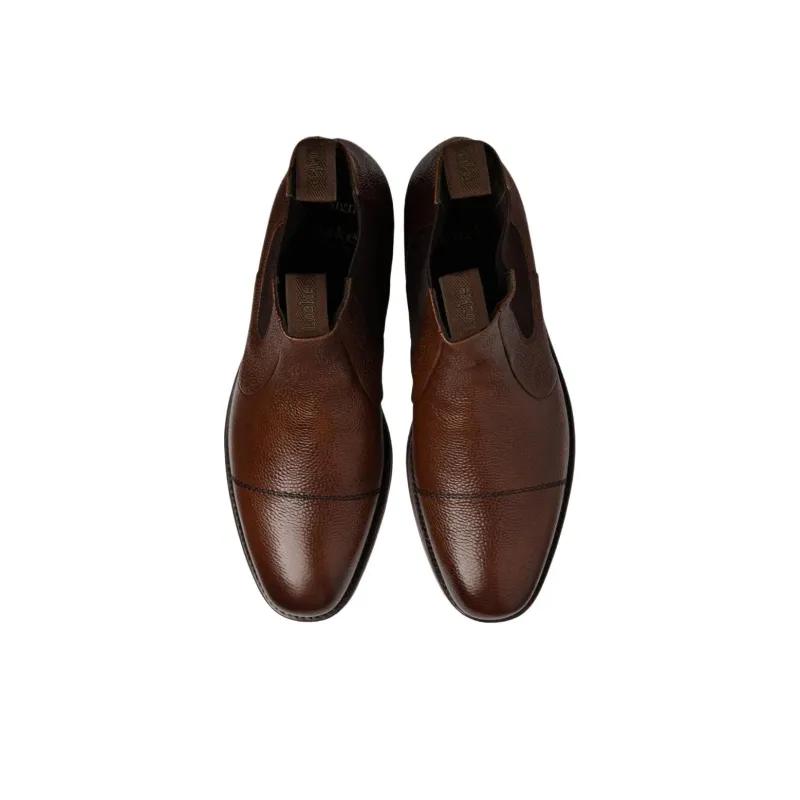 LOAKE Newbury Short Chelsea Boots Men's Dark Brown-3