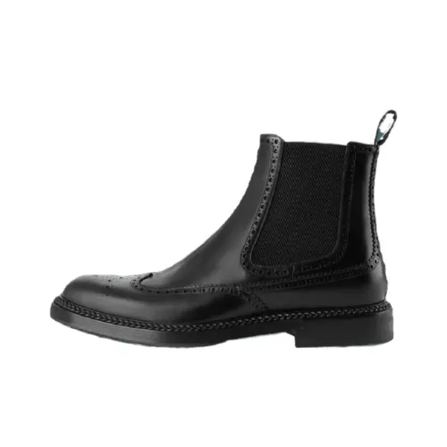 GUCCI Short Chelsea Boots Men's Black