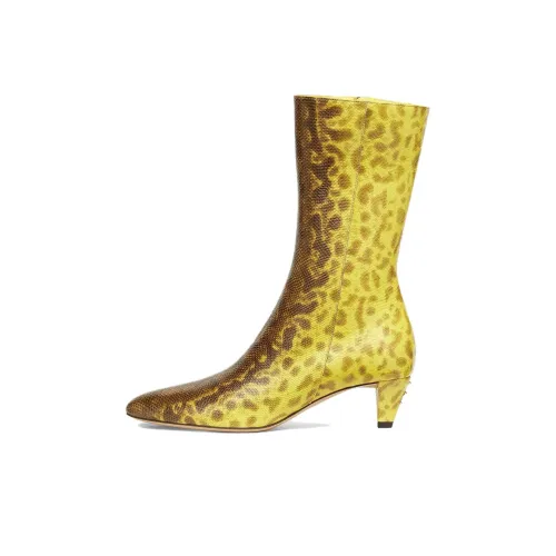 FENDI Ankle Boots 4.5cm Women's Yellow