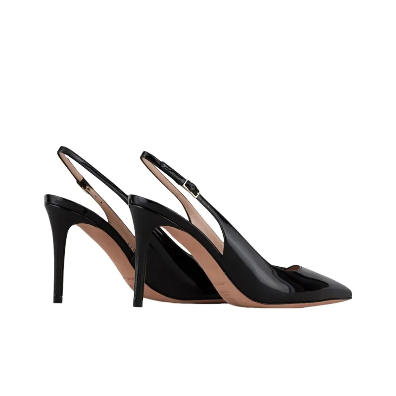 EMPORIO ARMANI Slim Heel High Heels 8.5cm Women's Black-3