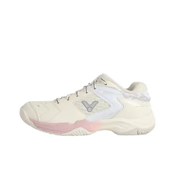 VICTOR 9200TD Anti Slip And Wear Resistant Breathable Low Top Badminton Shoes Women's Beige Pink