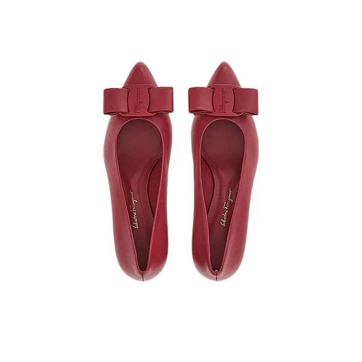 FERRAGAMO Viva High Heels Women's Red-3