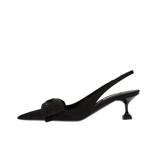MIU MIU Cone Heel High Heels 5.5cm Women's Black