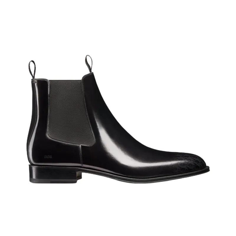DIOR Dior Timeless Ankle Length Chelsea Boots Men's Black-1