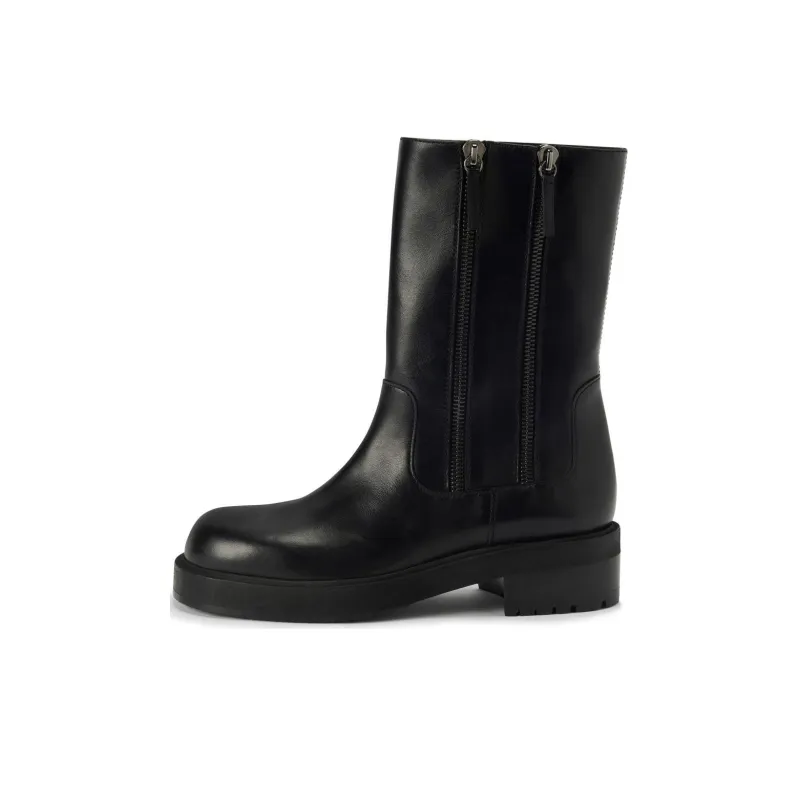 Giuseppe Zanotti Faustus Leather Mid calf Boots-0